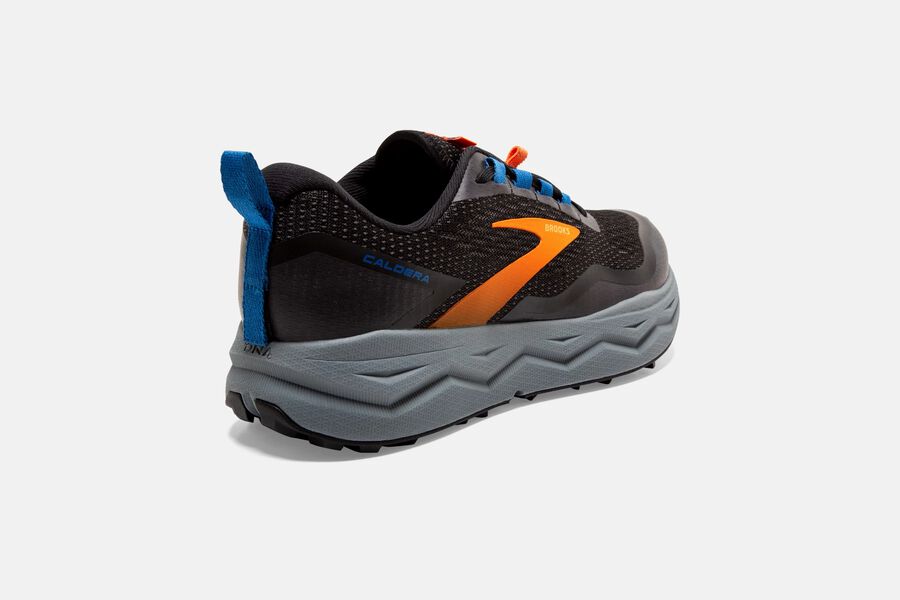 Brooks Israel Caldera 5 Trail Running Shoes Mens - Black/Orange - SBR-918653